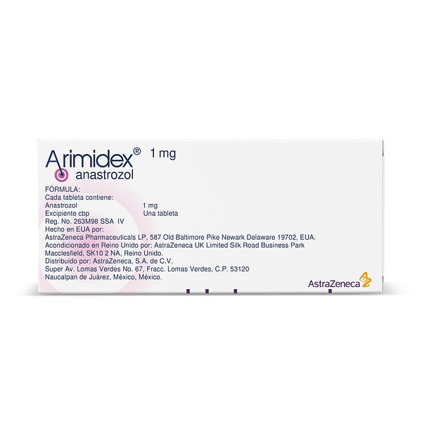 Arimidex® 1 mg Caja con 28 Tabletas
